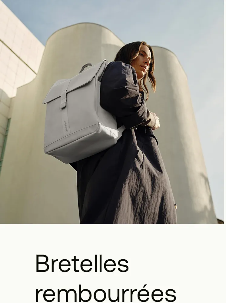 Bugaboo Sac à dos à langer, sac durable fabriqué à partir de matériaux recyclés, hydrofuge, facile à nettoyer, comprenant un matelas à langer et un porte-bouteille isotherme, Midnight Black