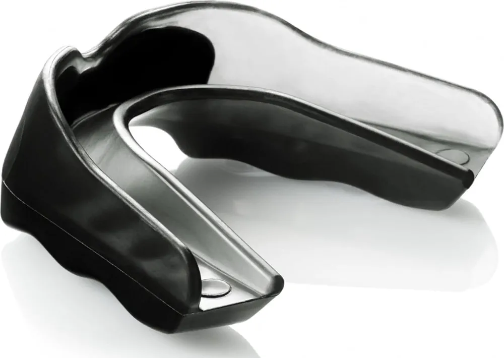 Shock Doctor Mouth Guard, Custom Fit Football Mouth Guard, Moldable Mouth Guard Boxing, Lacrosse, Hockey, MMA, Football & More, Mouthpiece, Mouthguard Sports, Adult - Strapless