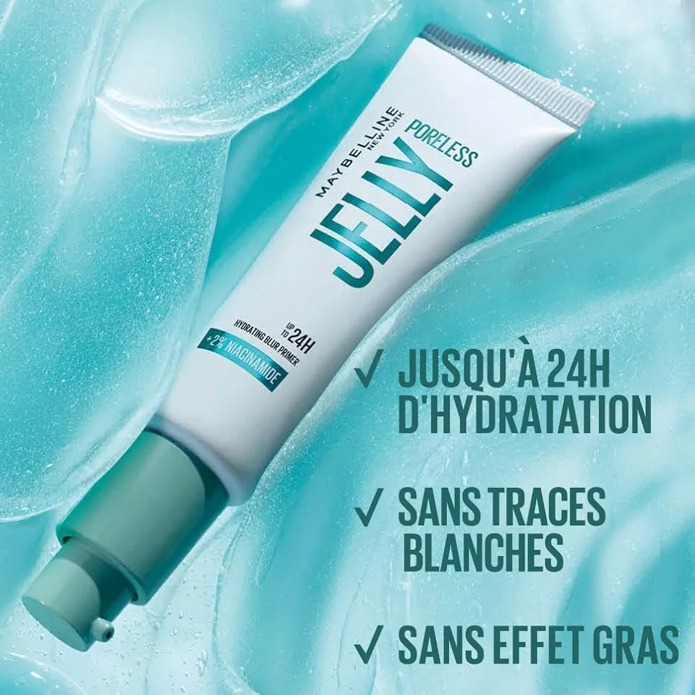 Maybelline New York Poreless Jelly Base Teint Floutante Hydrate 24h 30ml
