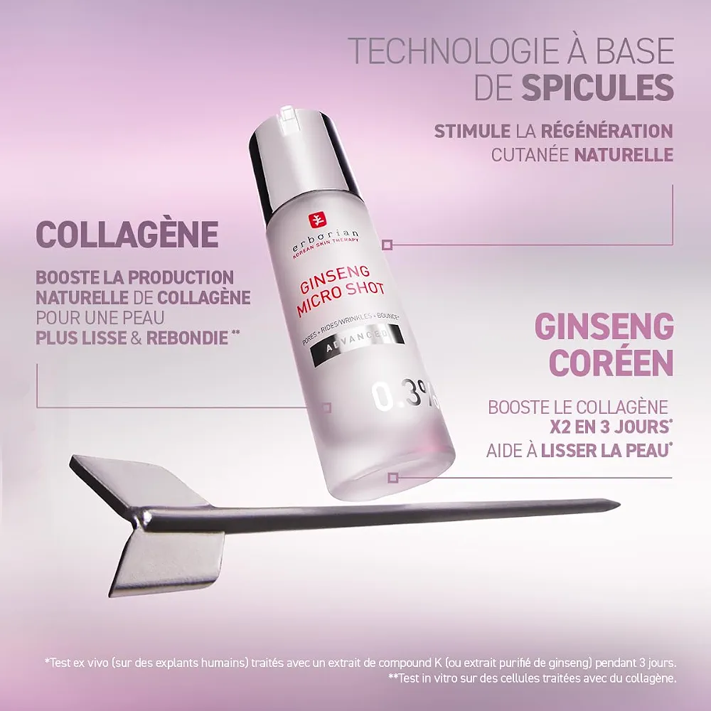 Erborian - Ginseng Micro Shot - Sérum Visage Intensif Retexturant