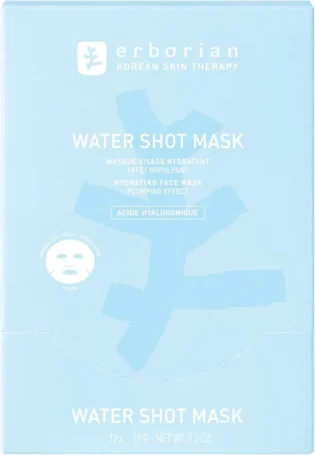 amz-61v3iefmrll-1916a7bb Erborian Water Shot Mask, Masque Visage Hydratant, 15 g | Cosmétique coréen, Acide Hyaluronique, effet repulpant, rafraîchit la peau, pose express, tous types de peaux