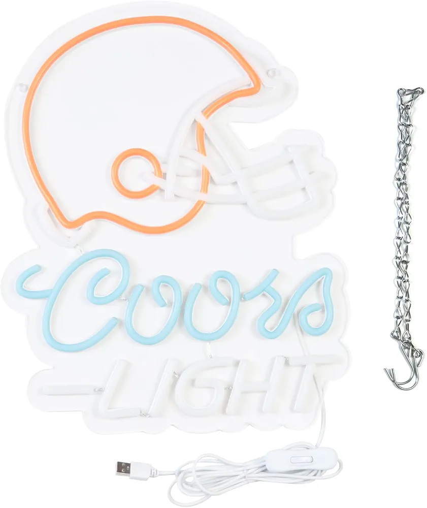 Rugby Helmet Crs Light Neon Signs for Wall Decor Football Neon Lights for Bedroom Led Signs Suitable for Man Cave Bar Pub Christmas Birthday Party Gift
