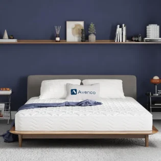 Avenco Matelas 120x200, 20CM, Matelas à Ressorts Ensachés, Mousse de Confort Double, Isolation des Mouvements, Certifié Sûr et Fiable par CertiPUR-US et Oeko-TEX, Soutien Lombaire