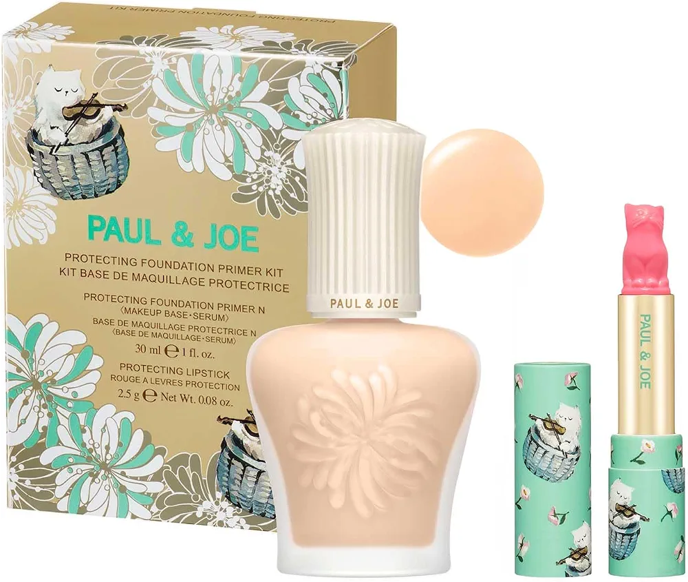 PAUL & JOE Kit Base De Maquillage Protectrice N 01 Naturel, 30ml&2.5g (SPF50+/PA++++)