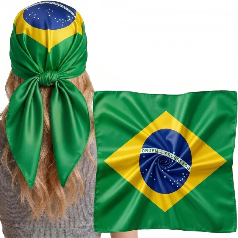 Head Scarf for Women - Fashion Silk-Like Neck Bandana Hair Wrap, Large Square Headscarf for Gift 27.5 x 27.5 inches