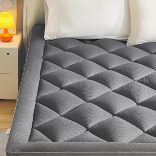 Sleep Zone Surmatelas Extra épais pour Les maux de Dos, Housse de Matelas épaisse et Respirante en Peluche Alternative au Duvet avec Poche Profonde élastique ajustée