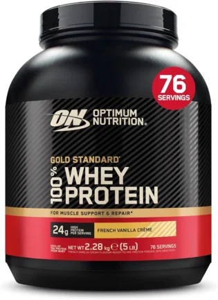 amz-71f5jha2p8l-b87176a2 Optimum Nutrition Gold Standard 100% Whey Protéine en Poudre, 2,27 kg | Extreme Milk Chocolate, 71 Portions, 24g de Protéines,BCAA, Soutient la Croissance et la Récupération Musculaires