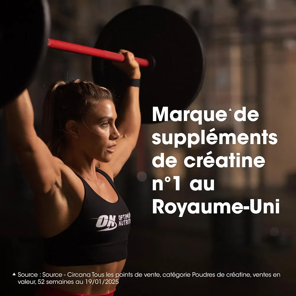 Optimum Nutrition Creatine Capsules, 180 Comprimés | Non Aromatisé, 60 Portions, 3g de Créatine Monohydrate, Soutient la Performance pendant les Entraînement de Haute Intensité