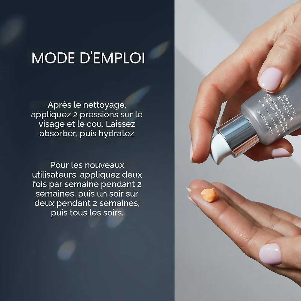 Medik8 Crystal Retinal 10 - Sérum de Nuit Anti-Âge au Rétinal - 0,1% de Concentré de Rétinal - 11x plus Rapide que le Rétinol - Pour les Nouveaux Utilisateurs de Vitamine A - 30ml