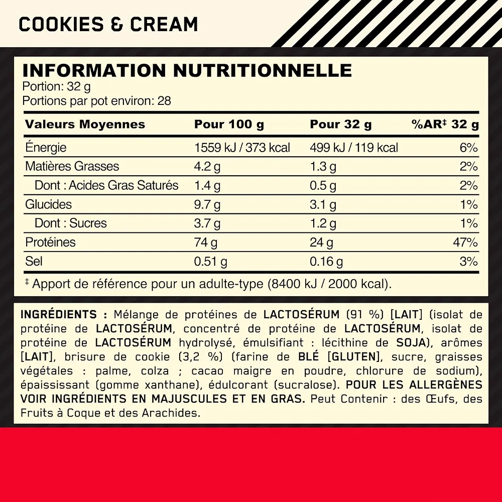 Optimum Nutrition Gold Standard 100% Whey Protéine en Poudre, 896 g | Chocolate Peanut Butter, 28 Portions, 24g de Protéines,BCAA,Soutient la Croissance et la Récupération Musculaires