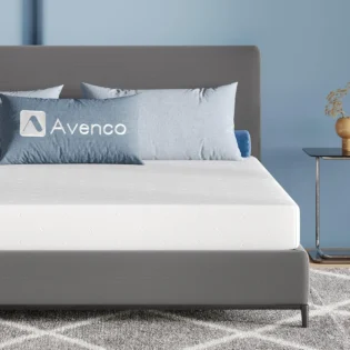 Avenco Matelas 160x200, 18CM, Matelas à Mémoire de Forme en Gel, Mousse en Matériau Bambou, Certifié Sûr et Fiable par CertiPUR-US et Oeko-TEX, Sommeil Frais, Evacuation de L'humidité, Lavable