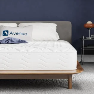 Avenco Matelas 90x190, 20CM, Matelas à Ressorts Ensachés, Mousse de Confort Double, Isolation des Mouvements, Certifié Sûr et Fiable par CertiPUR-US et Oeko-TEX, Soutien Lombaire | Soutien Ergonomique, Soulage les Tensions, Améliore le Sommeil, Épous