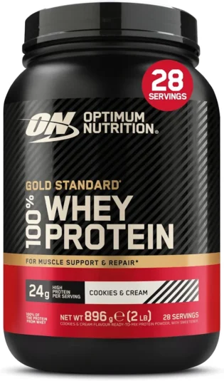 Optimum Nutrition Gold Standard 100% Whey Protéine en Poudre, 896 g | Chocolate Peanut Butter, 28 Portions, 24g de Protéines,BCAA,Soutient la Croissance et la Récupération Musculaires