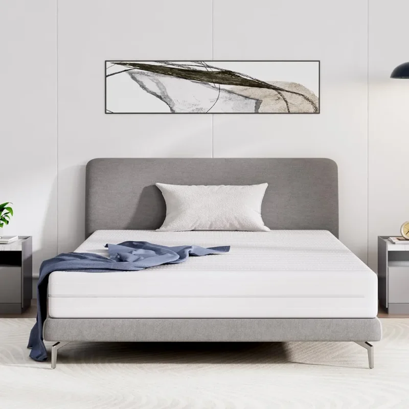 Avenco Matelas 90x190, Hauteur 18 cm, Matelas en Mousse en Fibre de Bambou, 7 Zones de Confort, Deux Faces Utilisable, Degré de Dureté H3 et H4, Matelas avec Housse Amovibl, Certifié Oeko-Tex | Soutien Ergonomique en 7 Zones, Housse de Matelas Amovib