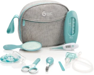 amz-813mq5cfekl-2b4b52df Babymoov Trousse de Soin Bébé - Dès la naissance - Grand Format - Kit Complet 9 Accessoires dont Brosse à Cheveux, Thermomètre digital, Thermomètre de bain, Coupe Ongles - Garantie à vie