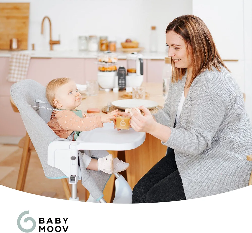 Babymoov ISY BOWLS - 9 Pots de Conservation en Verre Borosilicate Ultra Résistant, 6 Pots Gradués 250ml et 3 de 120ml, Hermétiques et 100% Recyclables
