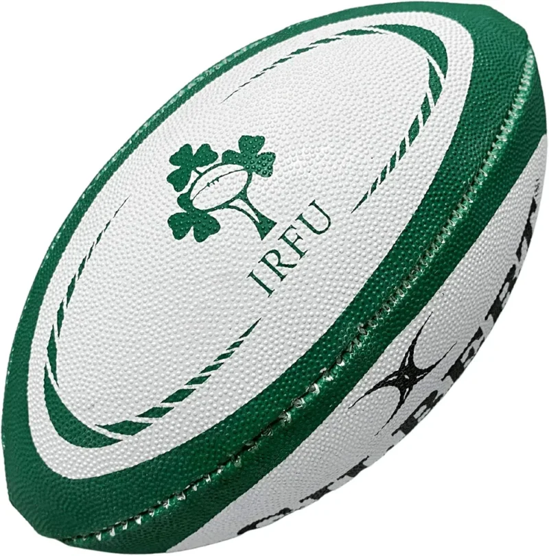 Gilbert Ireland Rugby Ball, Green, Mini, 1 Pack