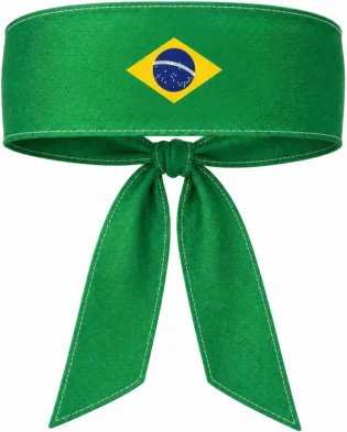 World Cup 2026 Soccer Headband - National Flag Tie Headband for USA Mexico Brazil Argentina Fans - Breathable Sweatband for Football Game Day Watch Parties Patriotic Accessories