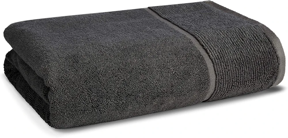 Panda® London Bamboo Serviette de bain – 70 x 135 cm, gris urbain | Bambou bio doux et moelleux | Super absorbante et séchage rapide | Hypoallergénique, antibactérien et sans odeur pour les peaux