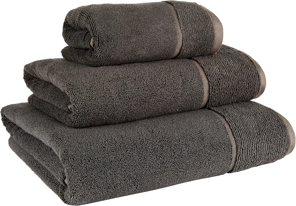 Panda® London Bamboo Serviette de bain – 70 x 135 cm, gris urbain | Bambou bio doux et moelleux | Super absorbante et séchage rapide | Hypoallergénique, antibactérien et sans odeur pour les peaux