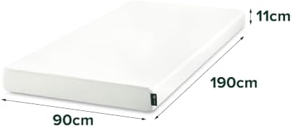 Zinus Matelas 140x190 cm Memoire de Forme Infusé au Thé Vert - Épaisseur 20 cm - Soutien Ergonomique 7 Zones - Fermeté Moyenne - Certifié Oeko-TEX - Respirant & Fraîcheur Durable - Image 2
