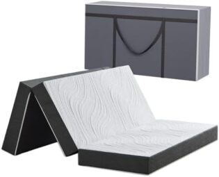 Twirest Matelas Pliant Mousse à Mémoire, 120 x 190 x 10 cm, 1 Personne