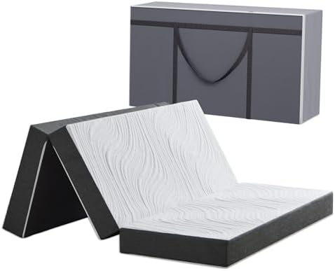Twirest Matelas Pliant Mousse à Mémoire, 120 x 190 x 10 cm, 1 Personne