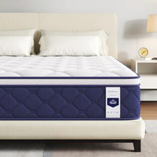 41M8QCLkLRL._AC_SL1000_.jpg BedStory Matelas 100 x 200 cm, hauteur 25,5 cm, matelas à ressorts ensachés
