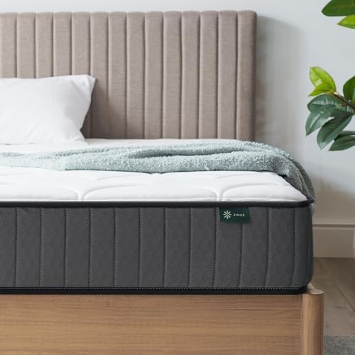 Zinus Matelas 140x190 cm Memoire de Forme - Épaisseur 25 cm - Matelas 2 Places - Hybride Mousse & Ressorts Ensachés - Durable & Respirant - Certifié Oeko-TEX - Image 13