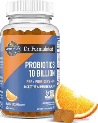 Garden of Life Dr. Formulated Probiotics 10 Billion, Orange Dream - 60 gummies
