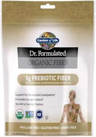 Garden of Life Dr. Formulated Organic Fiber, Unflavored - 192g