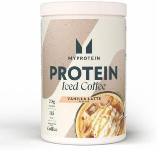 Myprotein Café Glacé Protéiné en Poudre | Iced Vanilla Latte | 20 portions | 20 g de protéines par dose | Seulement 115 kcal | Poudre à reconstituer à base de vrai café | Caféine d'origine naturelle
