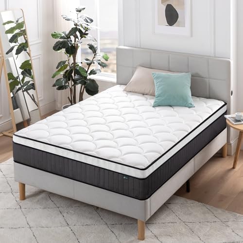 Zinus Matelas 140x190 cm Memoire de Forme - Épaisseur 25 cm - Matelas 2 Places - Hybride Mousse & Ressorts Ensachés - Durable & Respirant - Certifié Oeko-TEX - Image 2