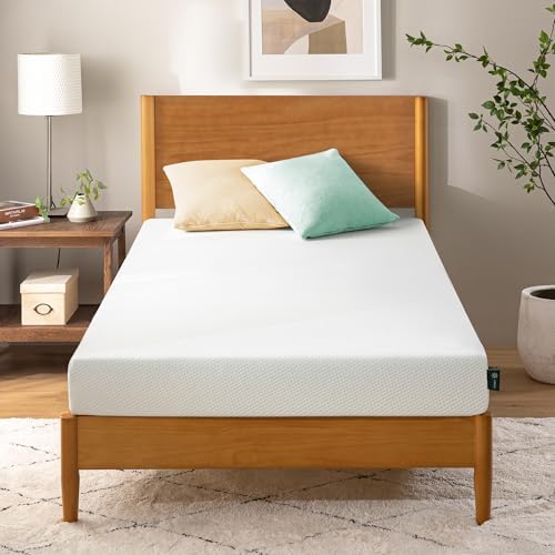 Zinus Matelas 140x190 cm Memoire de Forme Infusé au Thé Vert - Épaisseur 20 cm - Soutien Ergonomique 7 Zones - Fermeté Moyenne - Certifié Oeko-TEX - Respirant & Fraîcheur Durable