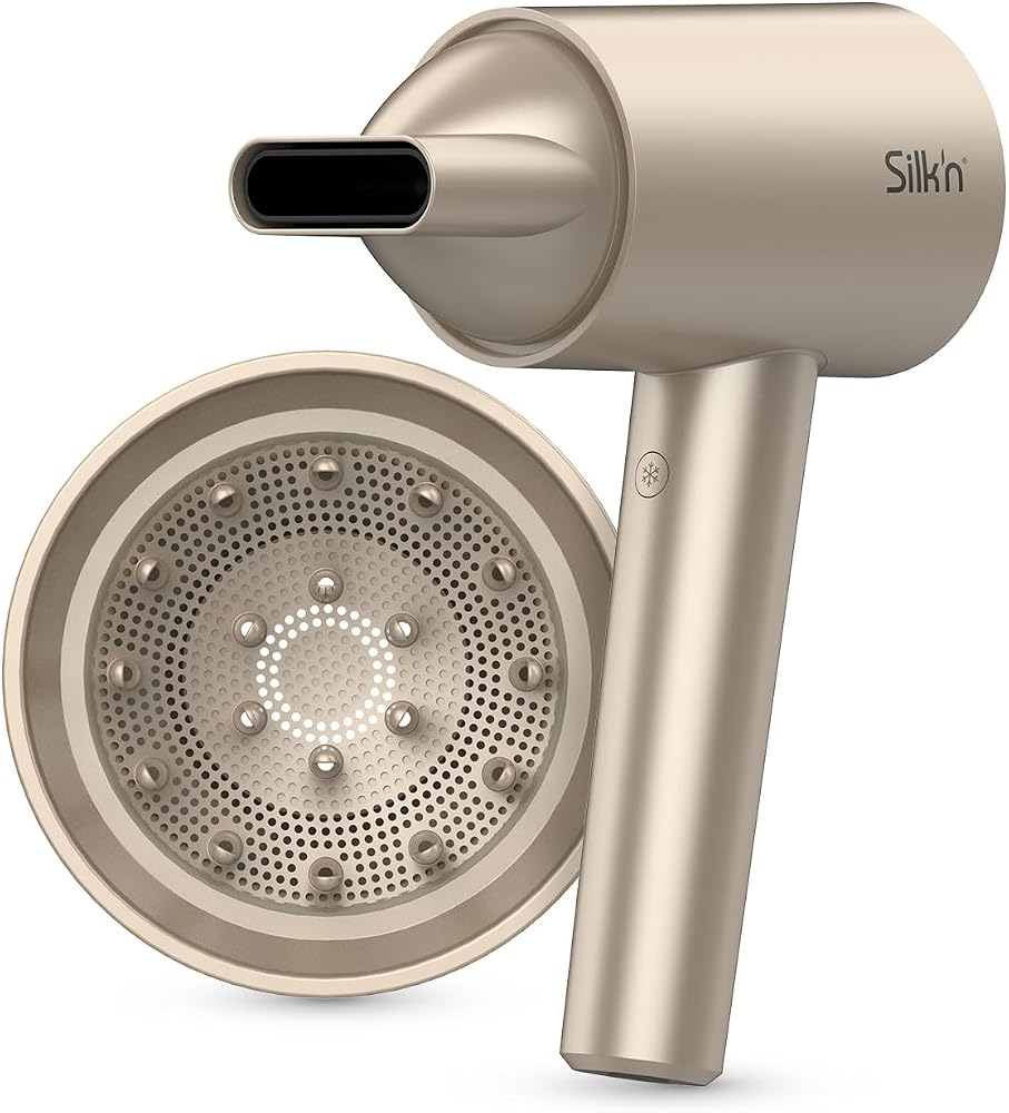 Silk'n Sèche cheveux - SilkyAir Pro - Technologie ionique et flux d'air concentré - Diffuseur , 2 concentrateurs et étui de voyage inclus - Silencieux - Écran LED - 18 modes - 1600 Watt - Or rose - Image 6