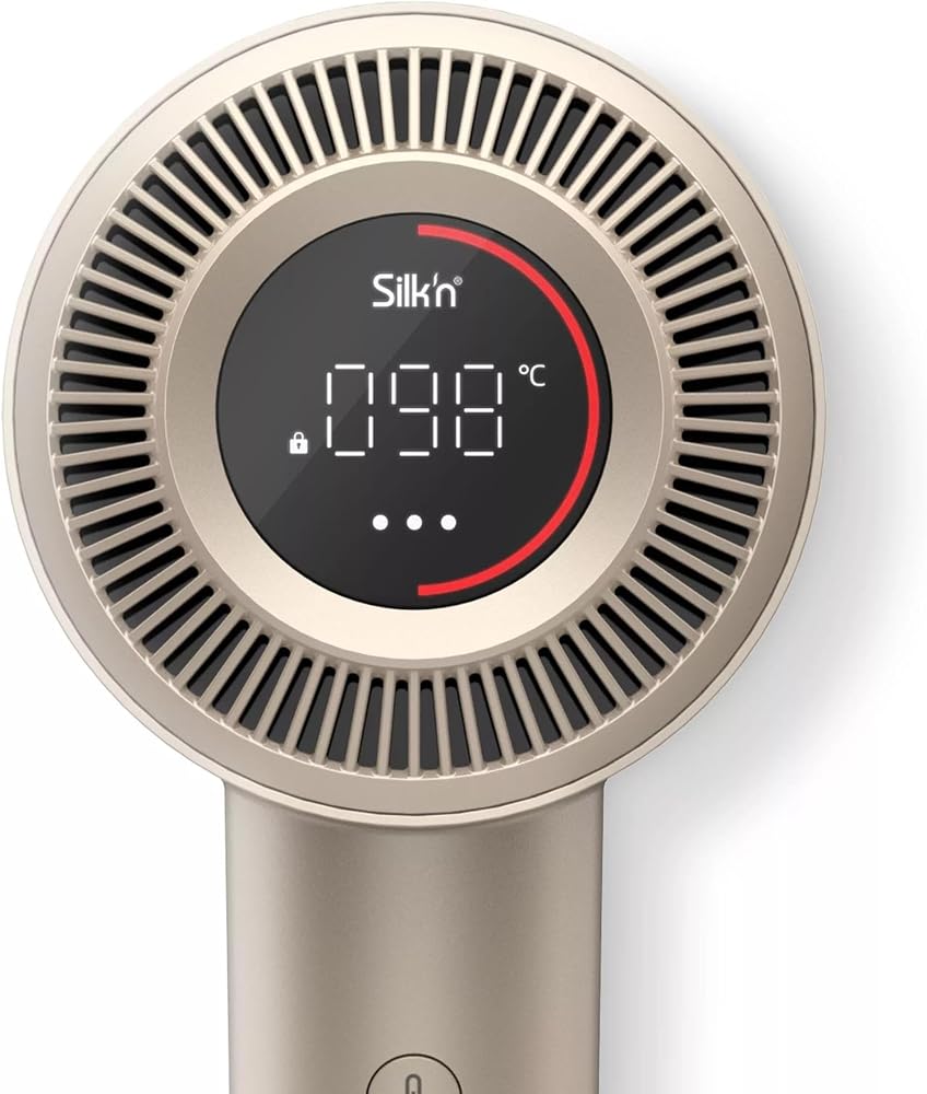 Silk'n Sèche cheveux - SilkyAir Pro - Technologie ionique et flux d'air concentré - Diffuseur , 2 concentrateurs et étui de voyage inclus - Silencieux - Écran LED - 18 modes - 1600 Watt - Or rose - Image 7