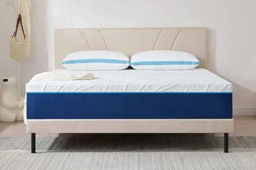 Hiimgo Matelas en mousse froide 7 zones - Hauteur : 90 x 200 cm - Dureté 3 & 4 (H3 et H4) - Ergonomique - Matelas roulant respirant avec housse en tissu amovible