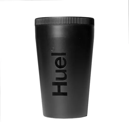Huel LastFuel Pot à pâtes réutilisable en plastique sans BPA avec couvercle à visser Design résistant à la chaleur 450 ml