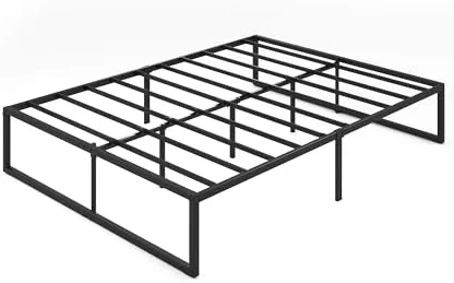 Zinus Lorelai Sommier métallique | 90 x 190 cm | 36 cm de Haut | Support de Lattes en Acier | Espace de Rangement sous Le lit | pour Adultes, Enfants, Adolescents | Assemblage Facile | Noir