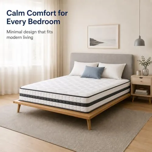 Twirest Matelas hybride double 135 x 190 x 25 cm
