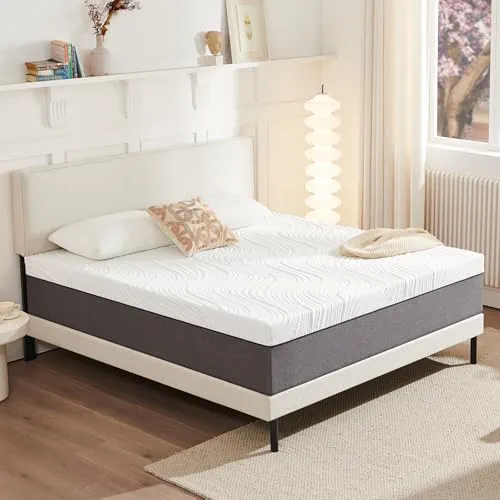 Twirest Matelas de 140 x 200 cm, hauteur 16 cm, orthopédique, en mousse à froid, dureté H3, housse amovible et respirante, matelas en mousse confort, 140 x 200 cm