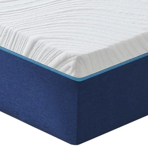 Hiimgo Matelas 140x190x20cm, Matelas en Mousse à Mémoire de Forme