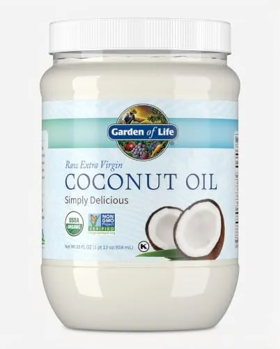 Garden of Life - Huile de noix de coco organique vierge extra crue - 29 once liquide