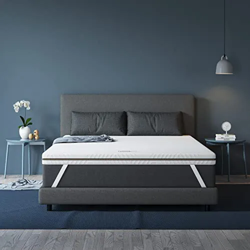 BedStory Surmatelas 160 x 200 à Mémoire de Forme 7,5CM, Bambou Éliminant Odeurs et Acariens, Housse Amovible et Lavable, Rafraîchissant, Respirant et Moelleux