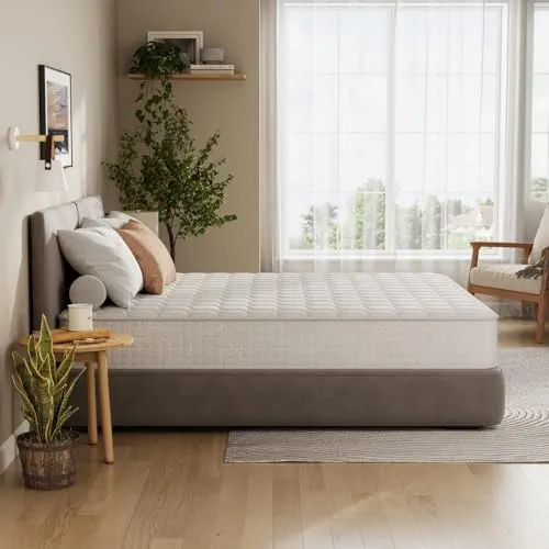 Vesgantti Matelas 90x190cm, 20cm Épaisseur, Matelas à Ressorts ensachés Indépendant, Confort 7 Zones de dureté H3, Soutien Parfait, Respirant, Oeko-tex (Blanc, Tight Top)