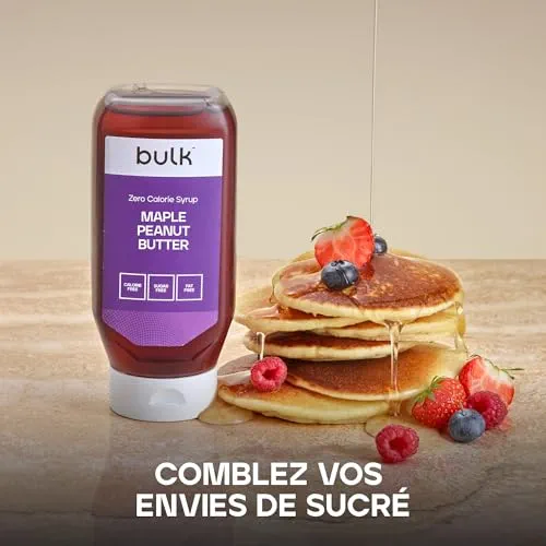 Bulk Sirop Zèro Calorie, Sans sucre, Sans Sucre, Beurre de cacahuète sirop d'érable, 400 ml