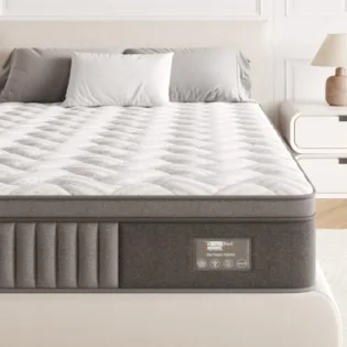 amz-41cmfddcfxl-4b6a2e12 BedStory Matelas 140x190x20cm, Matelas à Ressorts ensachés et à mémoire de Forme, Renfort périphérique Ergonomique Matelas, Durable et Doux pour la Peau, Durable et Respirant