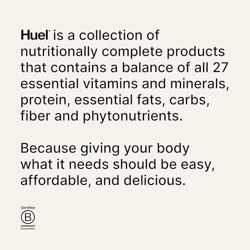 Huel Bouteille Daily Greens | Sans BPA | Transparente avec un couvercle blanc | Guide de ligne de remplissage pour des mesures parfaites | Passe au lave-vaisselle | 382,7 g