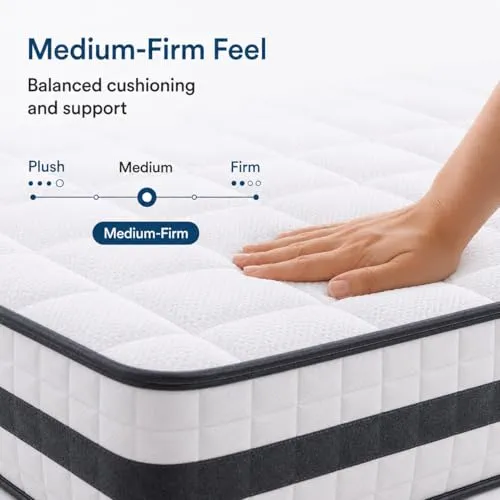Twirest Matelas hybride double 135 x 190 x 25 cm