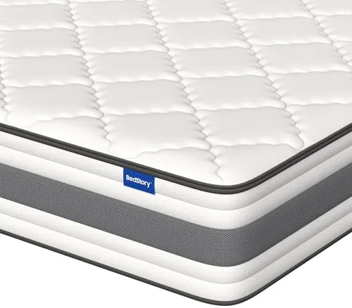 BedStory Matelas 140x190-26 cm de Haut - Confort Ferme H4 - Mousse à Mémoire de Forme Respirante avec Soutien des Bords Renforcé - Housse Amovible Lavable - Certifications CertiPUR-US® & Oeko-TEX®